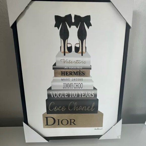 Set of 2 Amanda Greenwood Framed Canvas Fashion Book Art - Picture 3 of 11